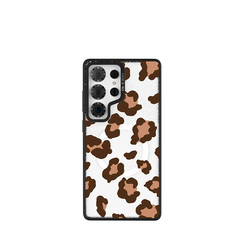 Hollow Leopard Snap-On Case Samsung S26 Ultra full case