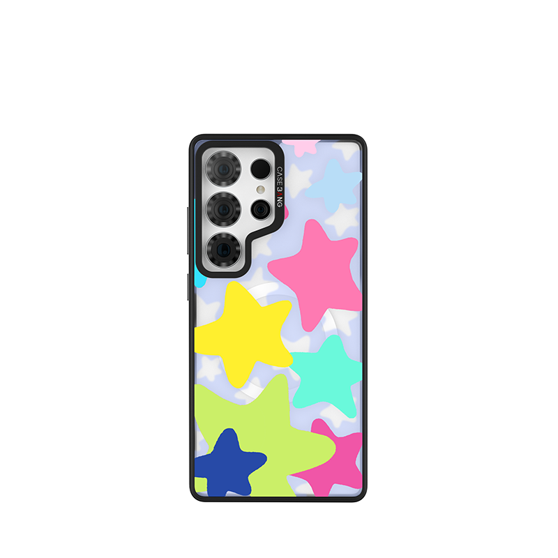 Rainbow Star Snap-On Case Samsung S26 Ultra full case