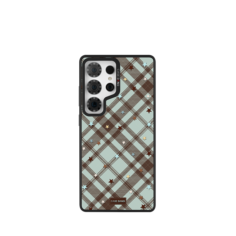 Mint Choco Stars Snap-On Case Samsung S26 Ultra full case