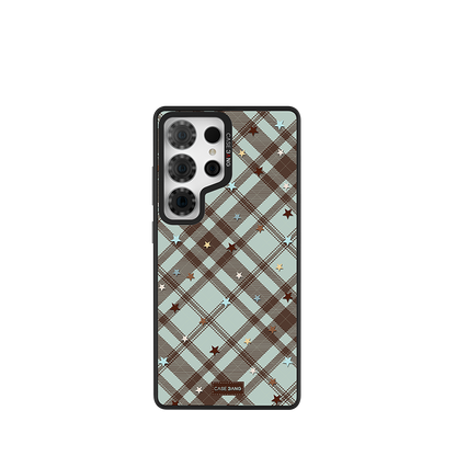 Mint Choco Stars Snap-On Case Samsung S26 Ultra full case