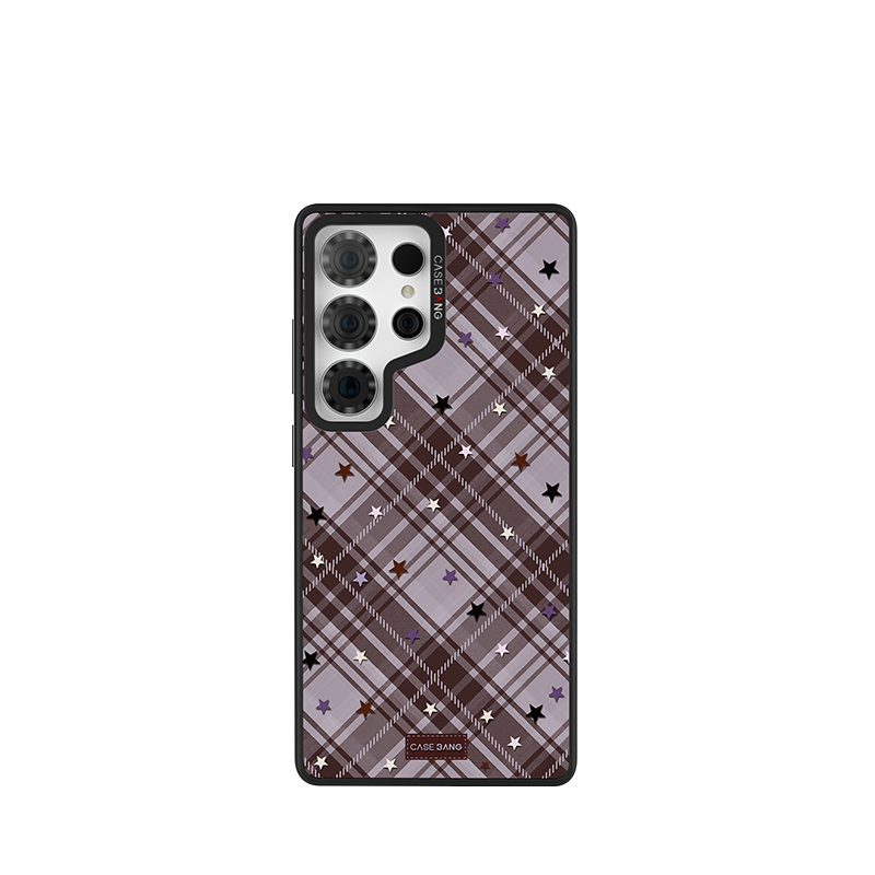 Grape Purple Stars Snap-On Case Samsung S26 Ultra full case