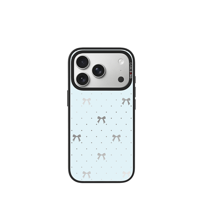 Sea Salt Blue Bow Imagisnap - CaseBangImagisnapCaseBangiPhone 17 Pro MaxBack Cover
