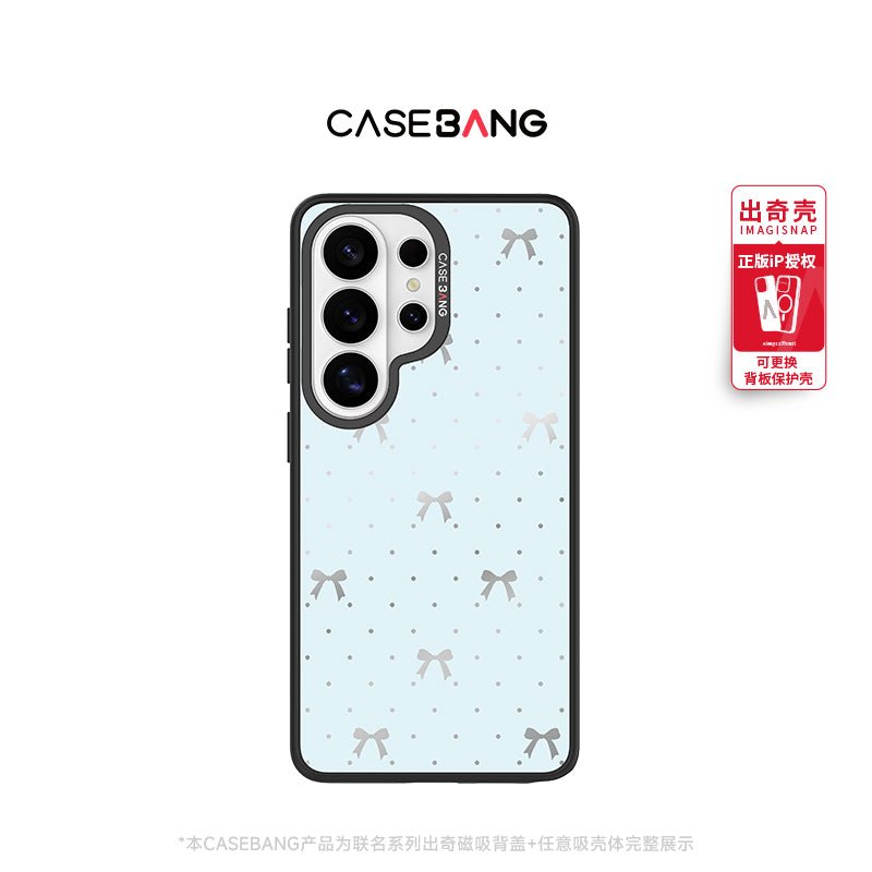 Sea Salt Blue Bow Imagisnap - CaseBangImagisnapCaseBangSamsung S26Back Cover+Base Case