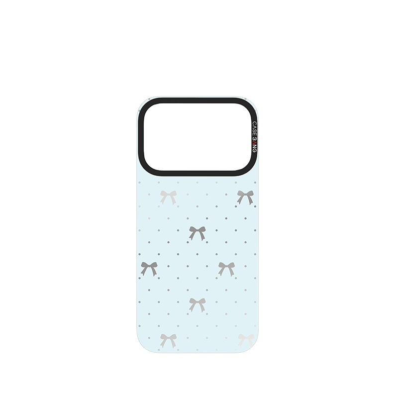 Sea Salt Blue Bow Imagisnap - CaseBangImagisnapCaseBangiPhone 17 Pro MaxBack Cover