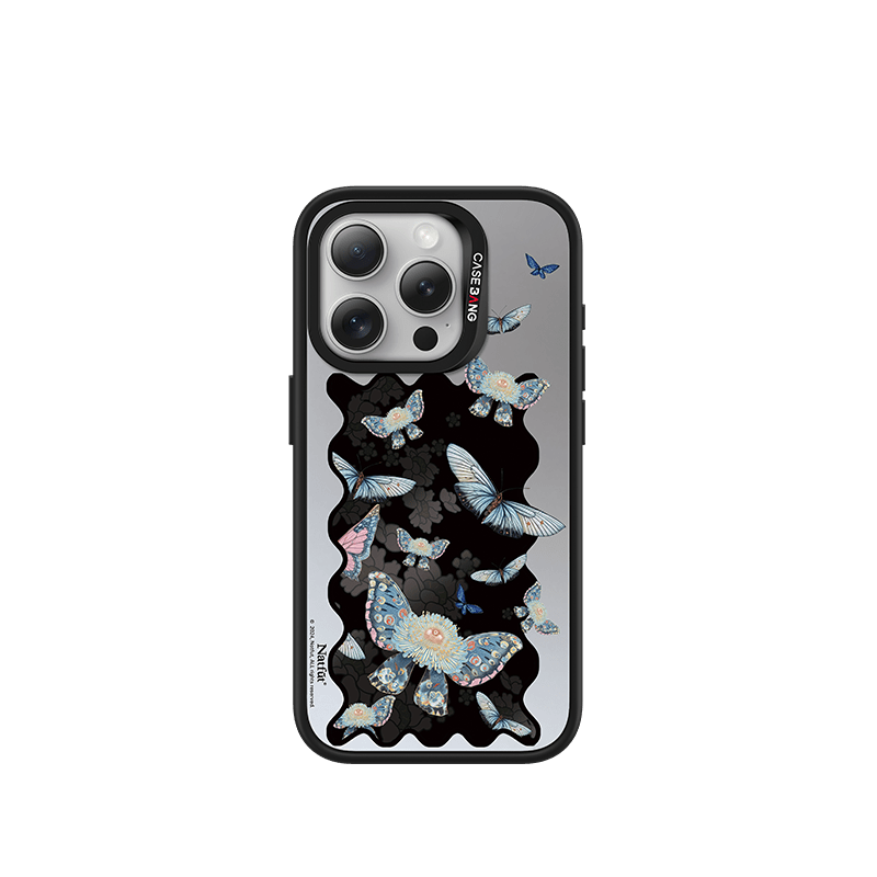 Shadow Of Butterfly MagSafe Snap-On Case for iPhone - CaseBang