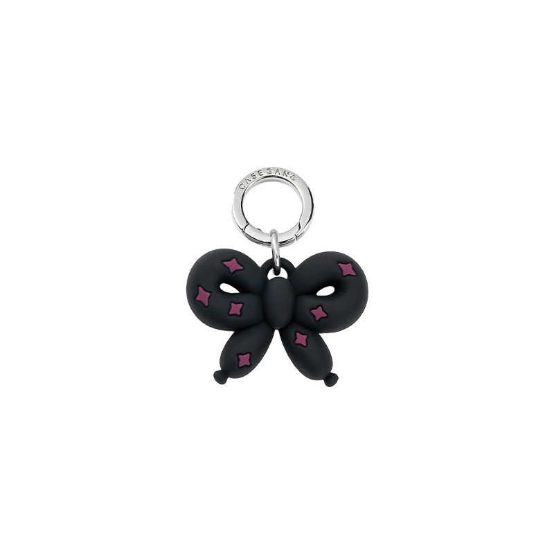 Black Balloon Bow Pendant