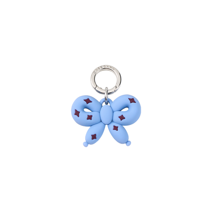 Dusty Blue Balloon Bow Pendant