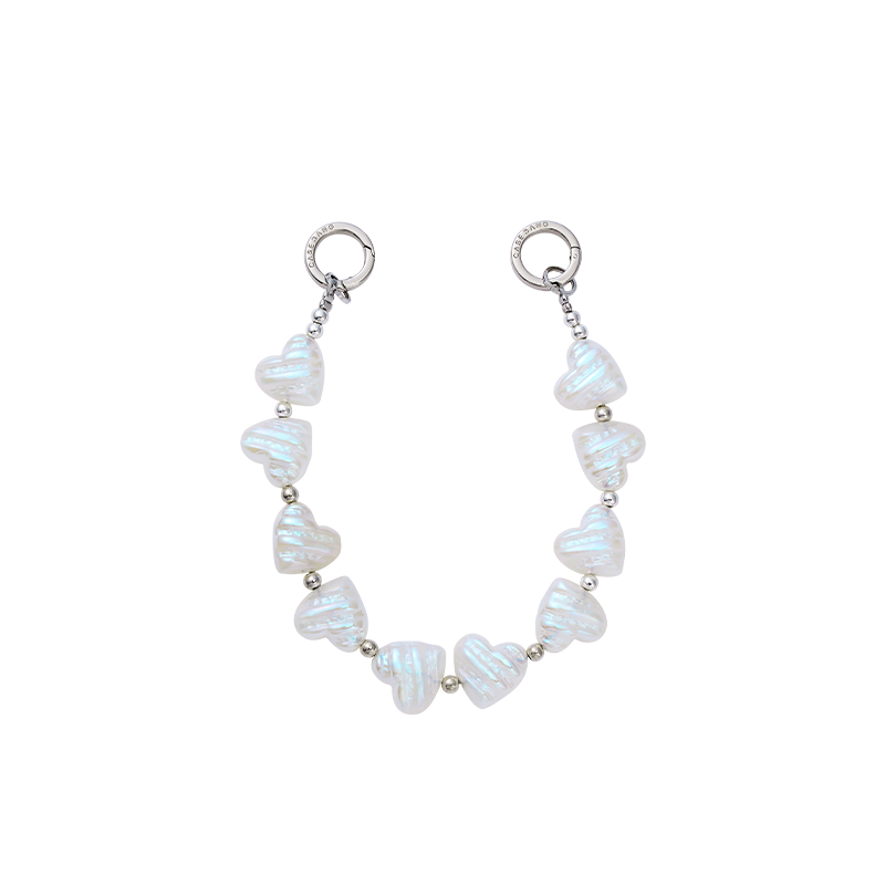 Heart Pearl Phone Hand Charm