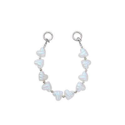 Heart Pearl Phone Hand Charm