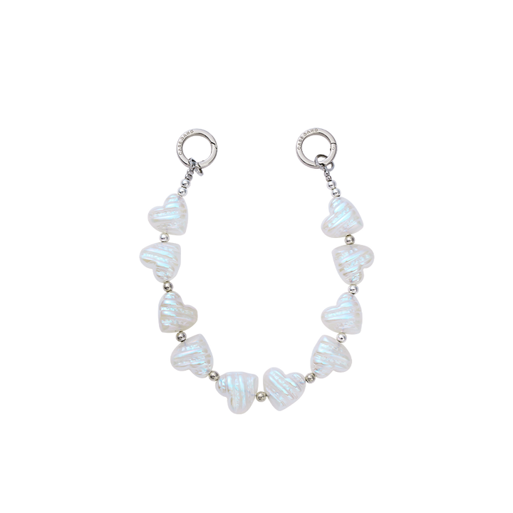 Heart Pearl Phone Hand Charm