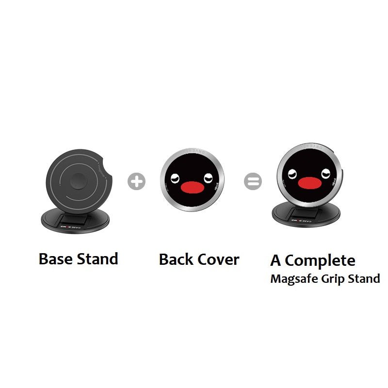 Sleepy Pingu MagSafe Grip Stand - CaseBangMagsafe Grip StandCaseBangBack Cover