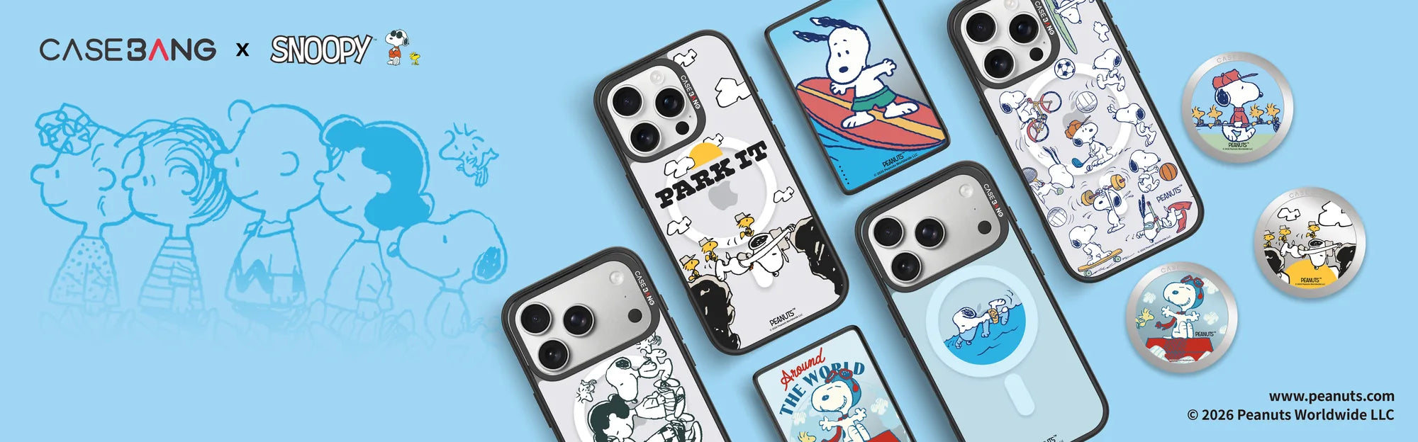 Snoopy Peanuts x CaseBang MagSafe Snap-On Cases Collection