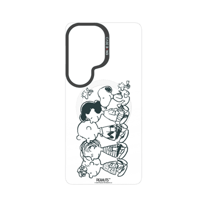 Snoopy Friends Sketch snap-on phone case cover for Samsung S26 Ultra – Snoopy | CaseBang