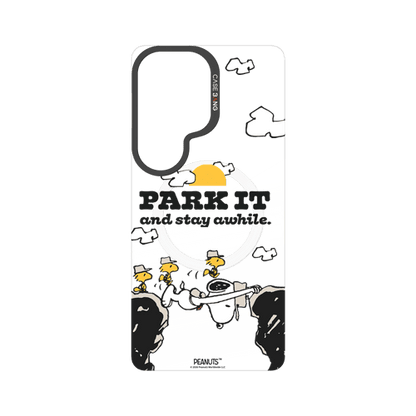 Snoopy Park Day snap-on phone case cover for Samsung S26 Ultra – Snoopy | CaseBang