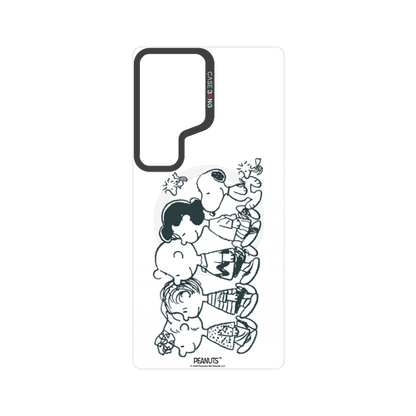 Snoopy Friends Sketch snap-on phone case cover for Samsung S25 Ultra – Snoopy | CaseBang