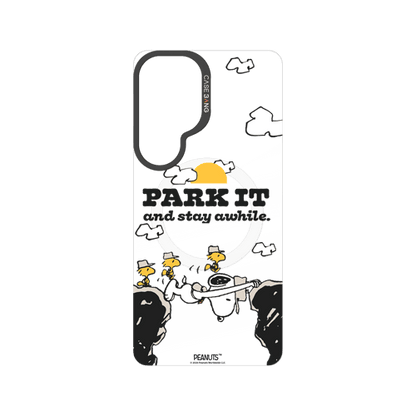 Snoopy Park Day snap-on phone case cover for Samsung S26+ – Snoopy | CaseBang