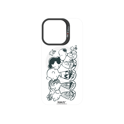 Snoopy Friends Sketch snap-on phone case cover for iPhone 15 Pro – Snoopy | CaseBang