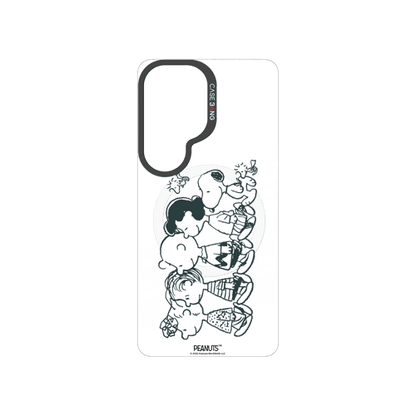 Snoopy Friends Sketch snap-on phone case cover for Samsung S26 – Snoopy | CaseBang