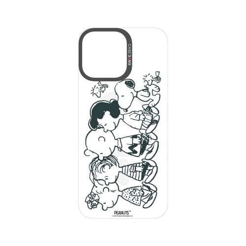 Snoopy Friends Sketch snap-on phone case cover for iPhone 16 Pro Max – Snoopy | CaseBang