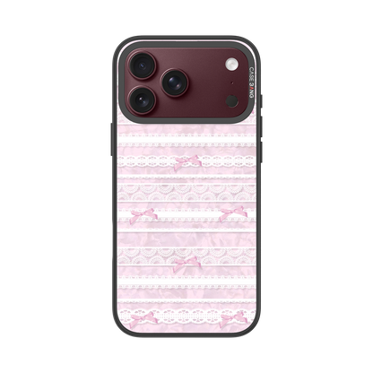 CASEBANG Lace Stripe Pink sporty ballet snap-on phone case