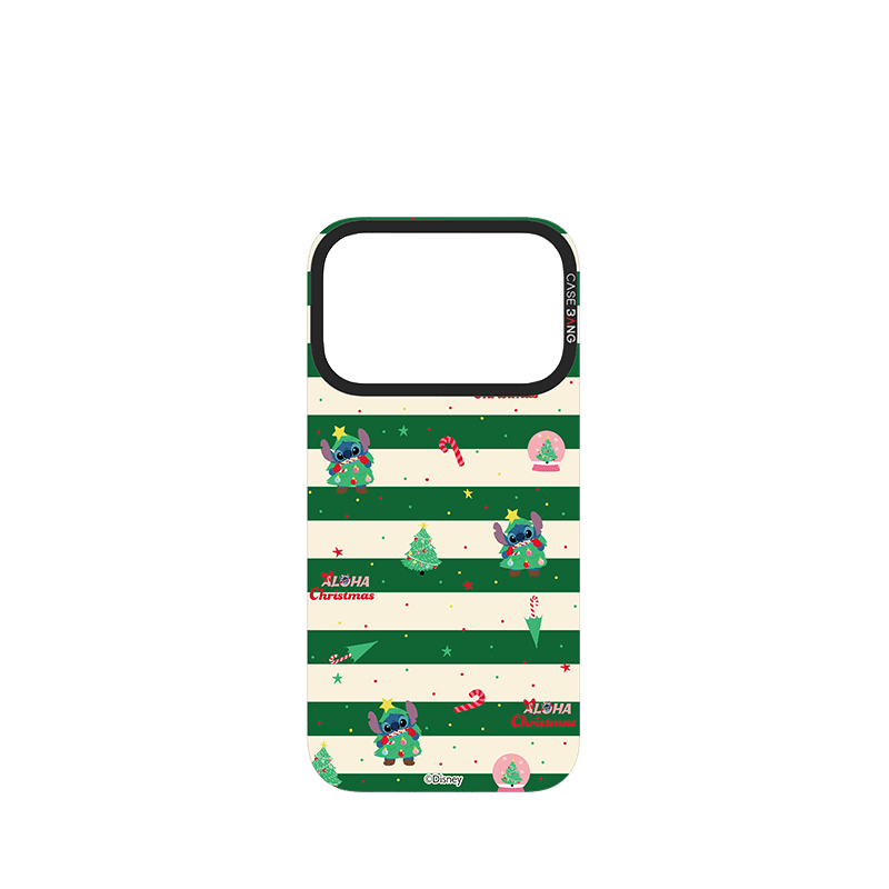 Stitch Christmas Stripes Imagisnap - CaseBangImagisnapCaseBangiPhone 17 Pro MaxBack Cover