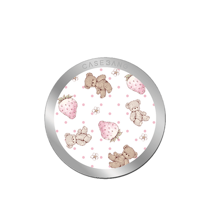 Strawberry Bear MagSafe Grip Stand - CaseBangMagsafe Grip StandCaseBangBack Cover