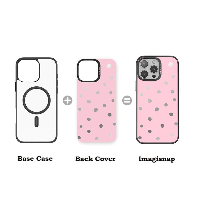 Sweet Pink Polka Dots Imagisnap - CaseBangImagisnapCaseBangiPhone 16 Pro MaxBack Cover+Base Case