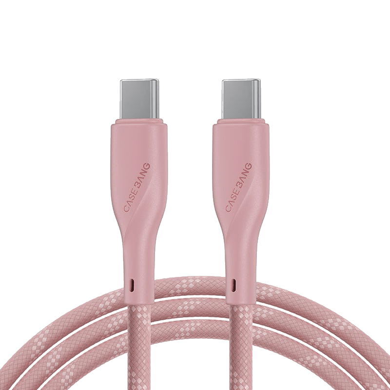 USB C TO USB C Cable - CaseBangCharging CableCaseBangLight Pink