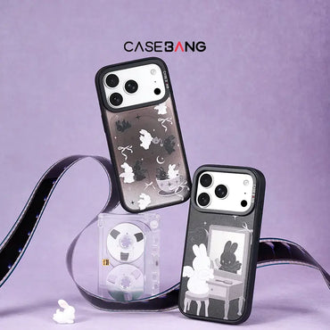 Flying Bunnies and Mirror Angel snap-on phone case covers