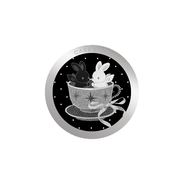 Teacup Twin Bunnies MagSafe Grip Stand