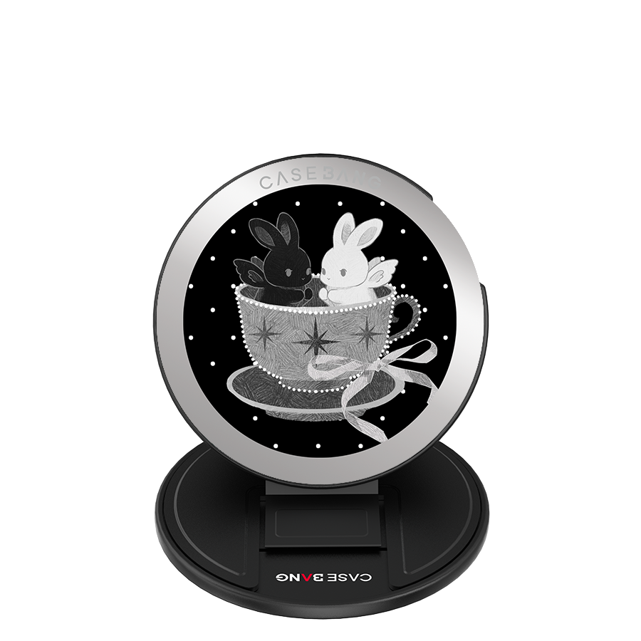 Teacup Twin Bunnies MagSafe Grip Stand