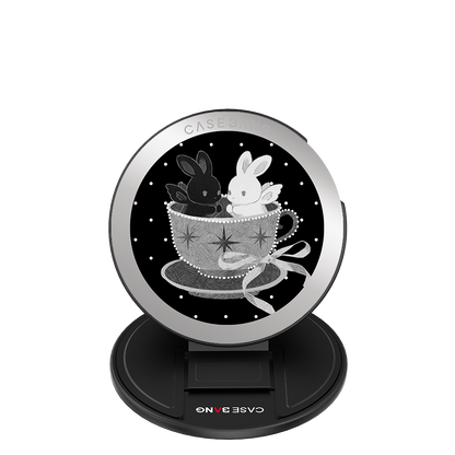 Teacup Twin Bunnies MagSafe Grip Stand