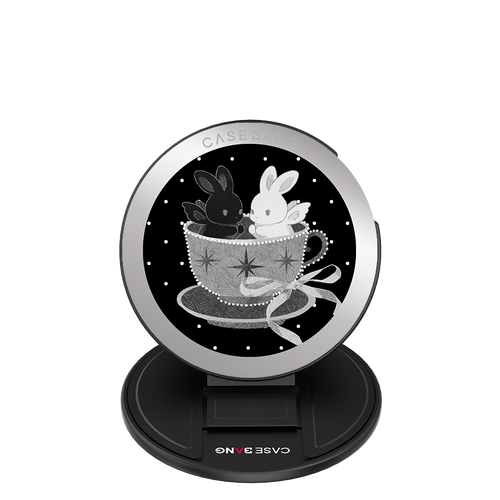 Teacup Twin Bunnies MagSafe Grip Stand