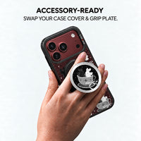 Accessory-ready: swap your case cover and grip plate.